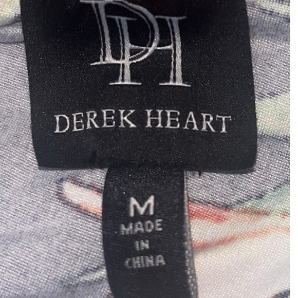 Derek Heart Off-Shoulder Floral Mini Dress M Tropical, Resort, Vacation, Summer - Picture 5 of 6